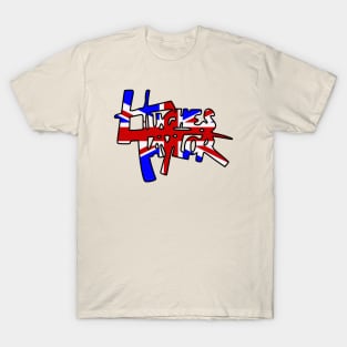 Hughes Taylor Union Jack Logo (Light Shirts) T-Shirt